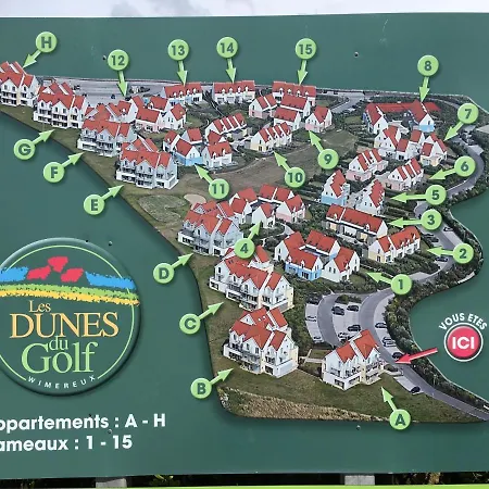 La Vue Sur Le Golf De Wimereux, Proche De La Plage Et Des Dunes : Le Calme Pour 6 Personnes